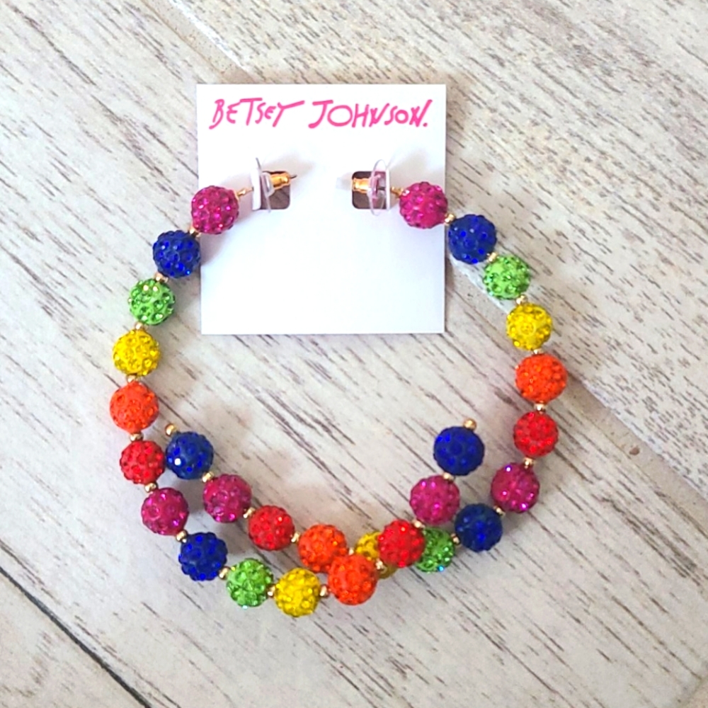 Betsey Johnson Hoop Earrings